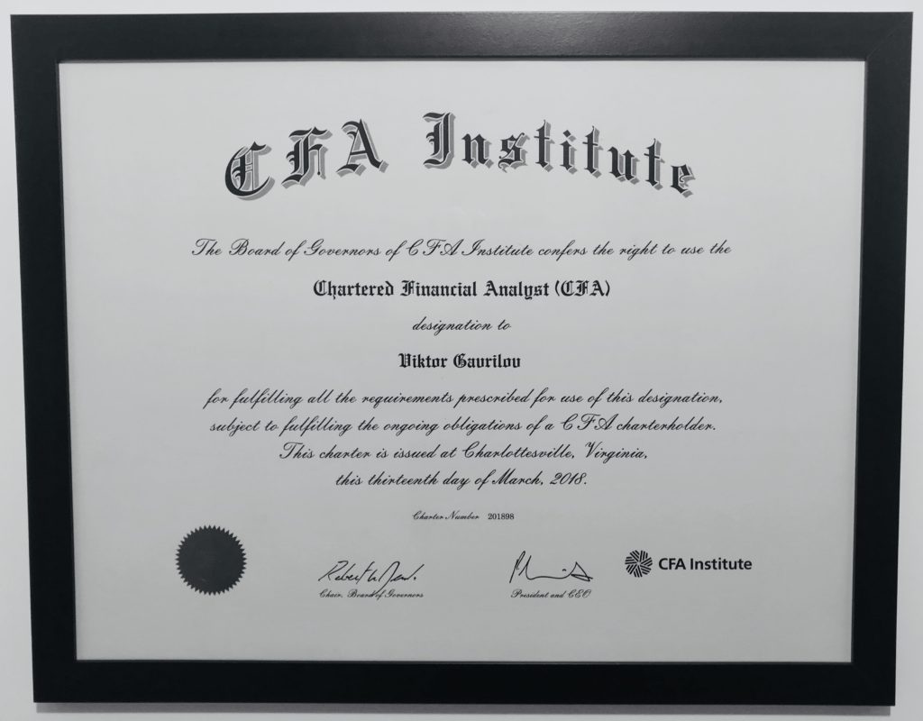Buy Chartered Financial Analyst (CFA) Certificate Online